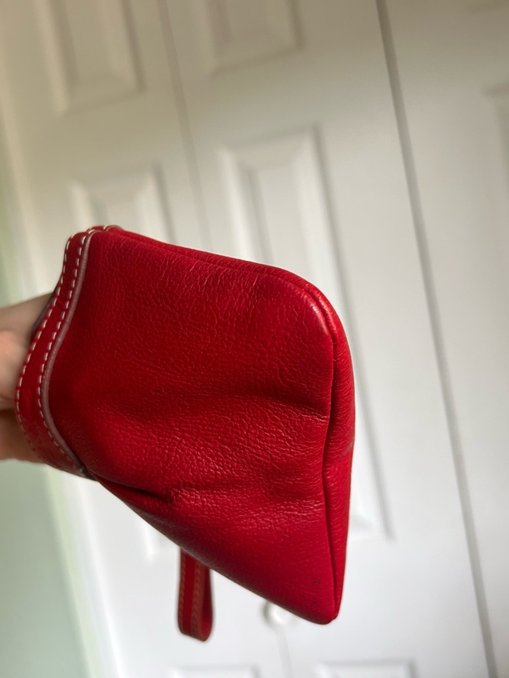 Dooney & Bourke Red Leather Wristlet - Picture 4 of 7